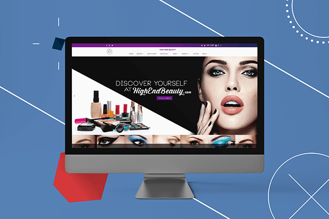Web Design High End Beauty Blue