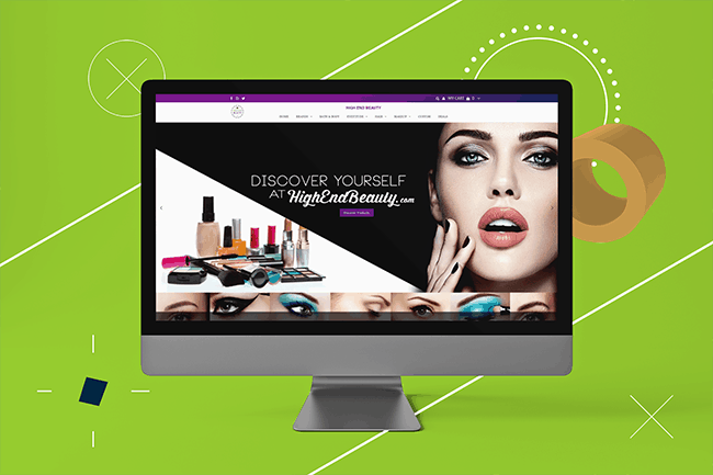 Web Design High End Beauty Green