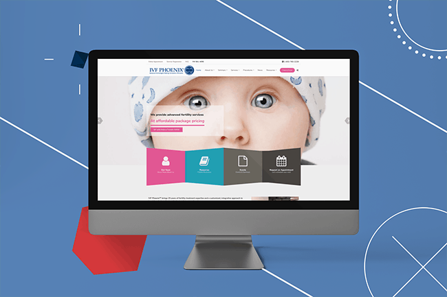 Web Design IVF Phoenix Blue