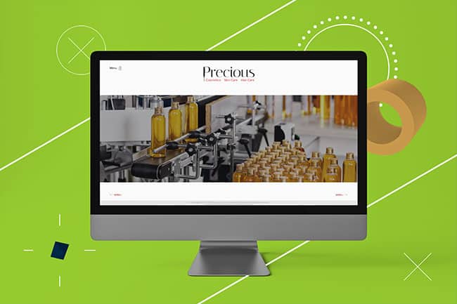 Web-design-Precious-Cosmetics-Gn-Bg