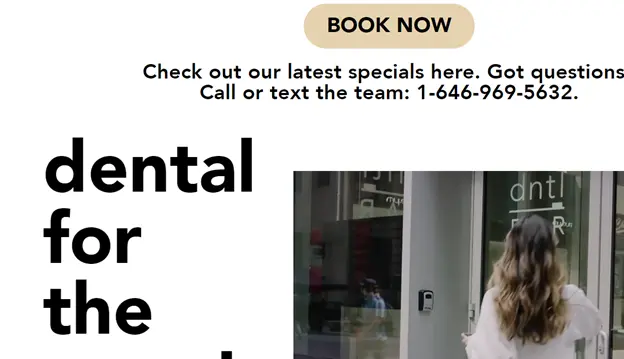 Dntl Bar Best Dentist Website Example 7