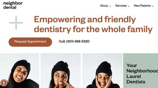 Neighbour Dental top dental websites Example 6