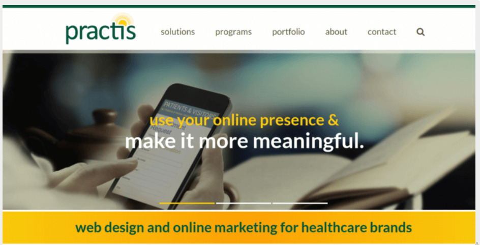 Practis Healthcare Website Agency