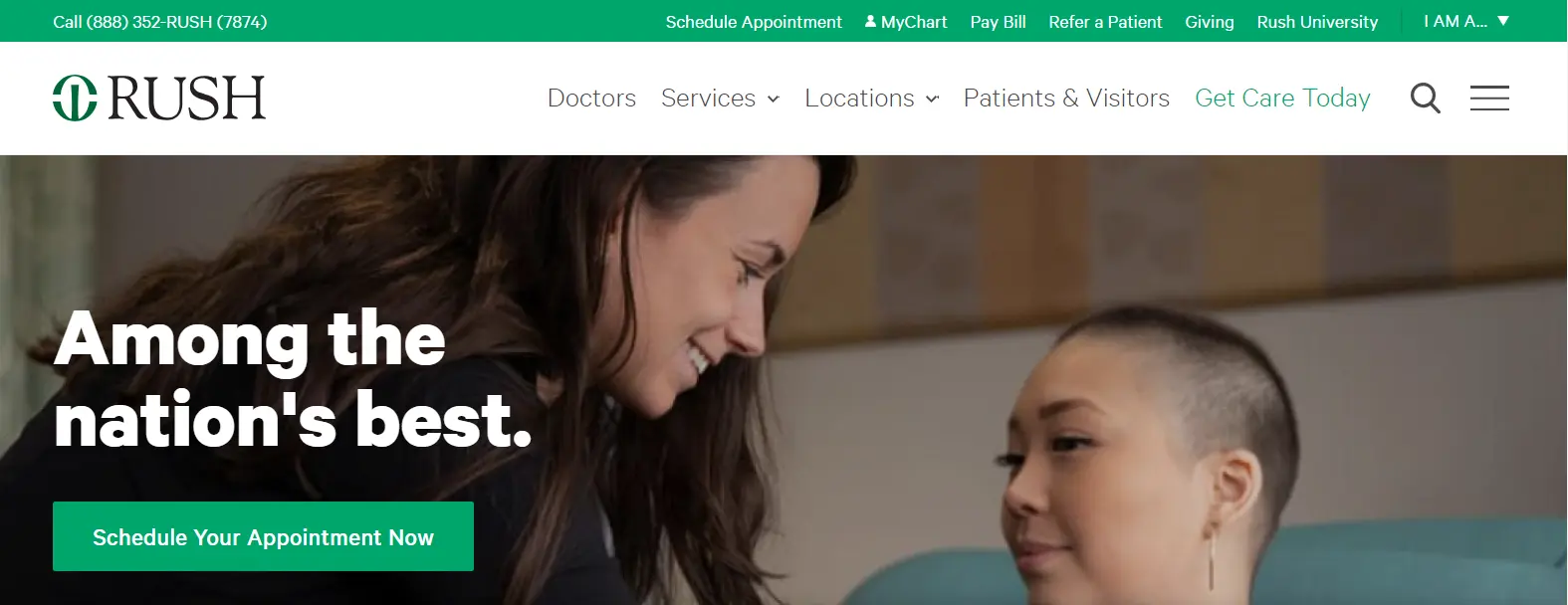 Rush Medical Institute Website Design Example