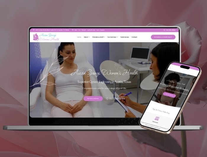 Austin Springs Women's Health gynecology website design austin tx
