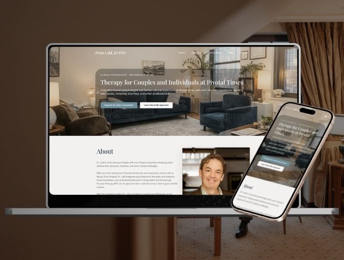 Peter Lobl Clinical Psychologist NYC Practice SEO & WEB DESIGN